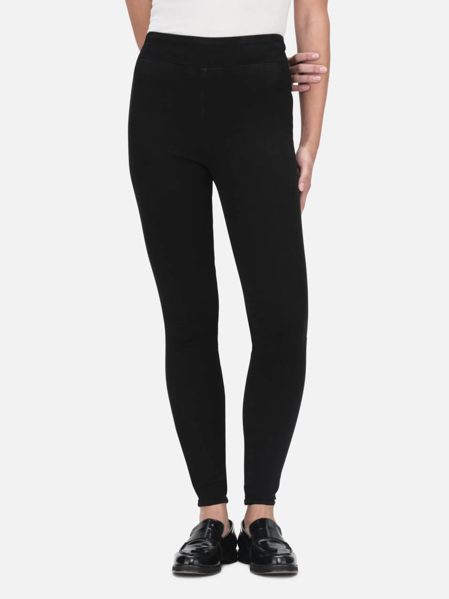 FRAME The Jetset Skinny Crop in Sheen Noir<Women Skinny