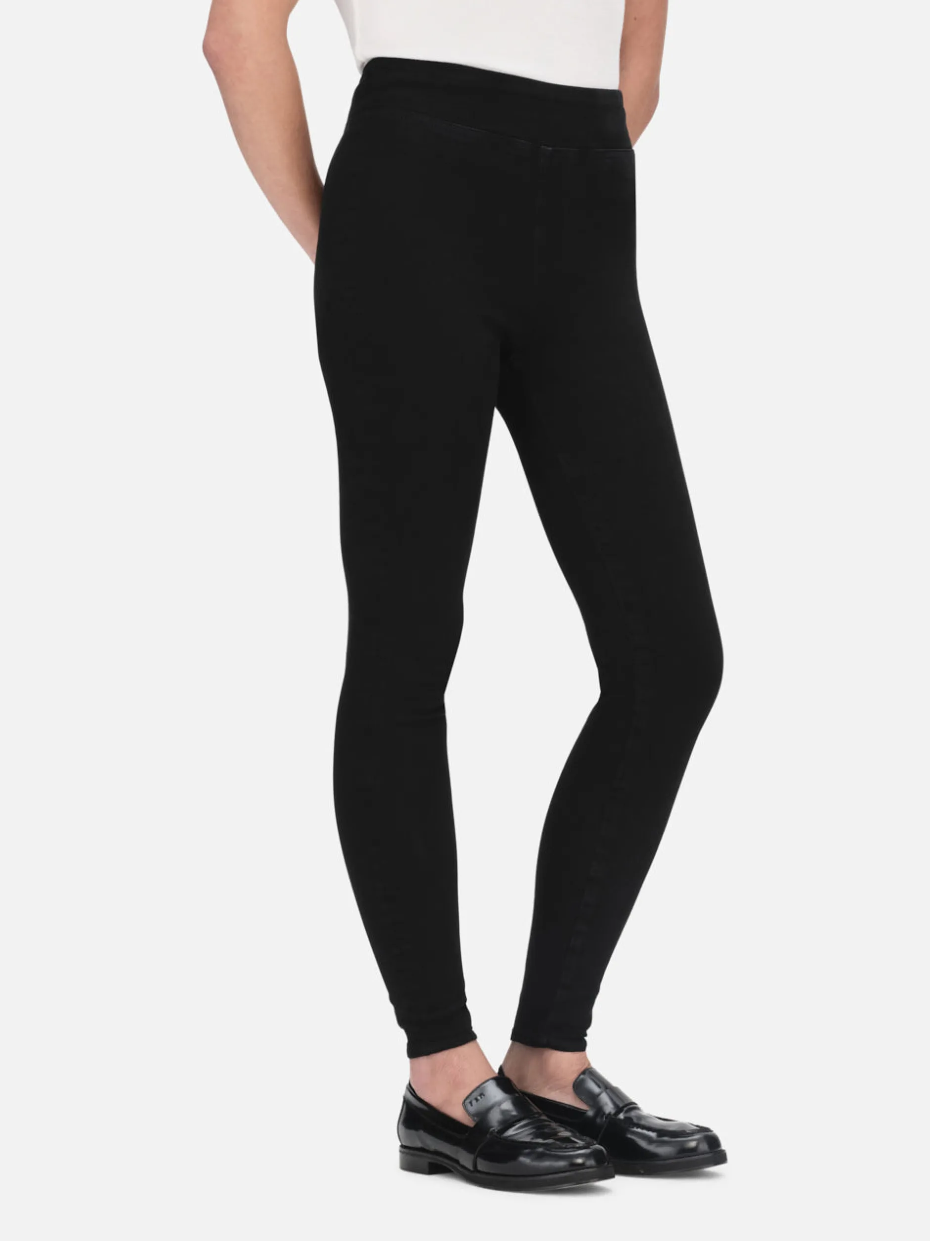 FRAME The Jetset Skinny Crop in Sheen Noir<Women Skinny