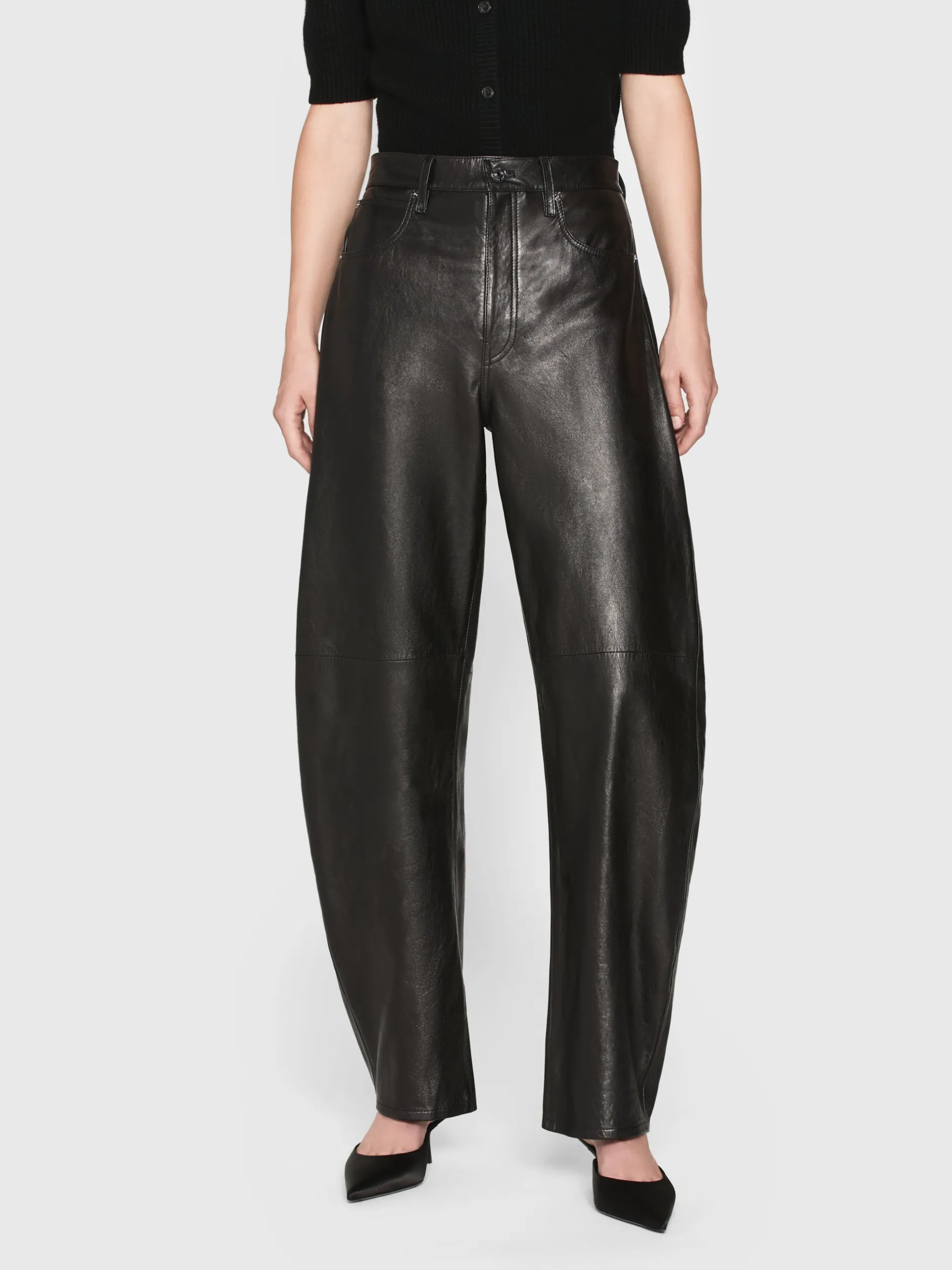 FRAME The Leather Bubble in<Women Leather & Suede|Pants