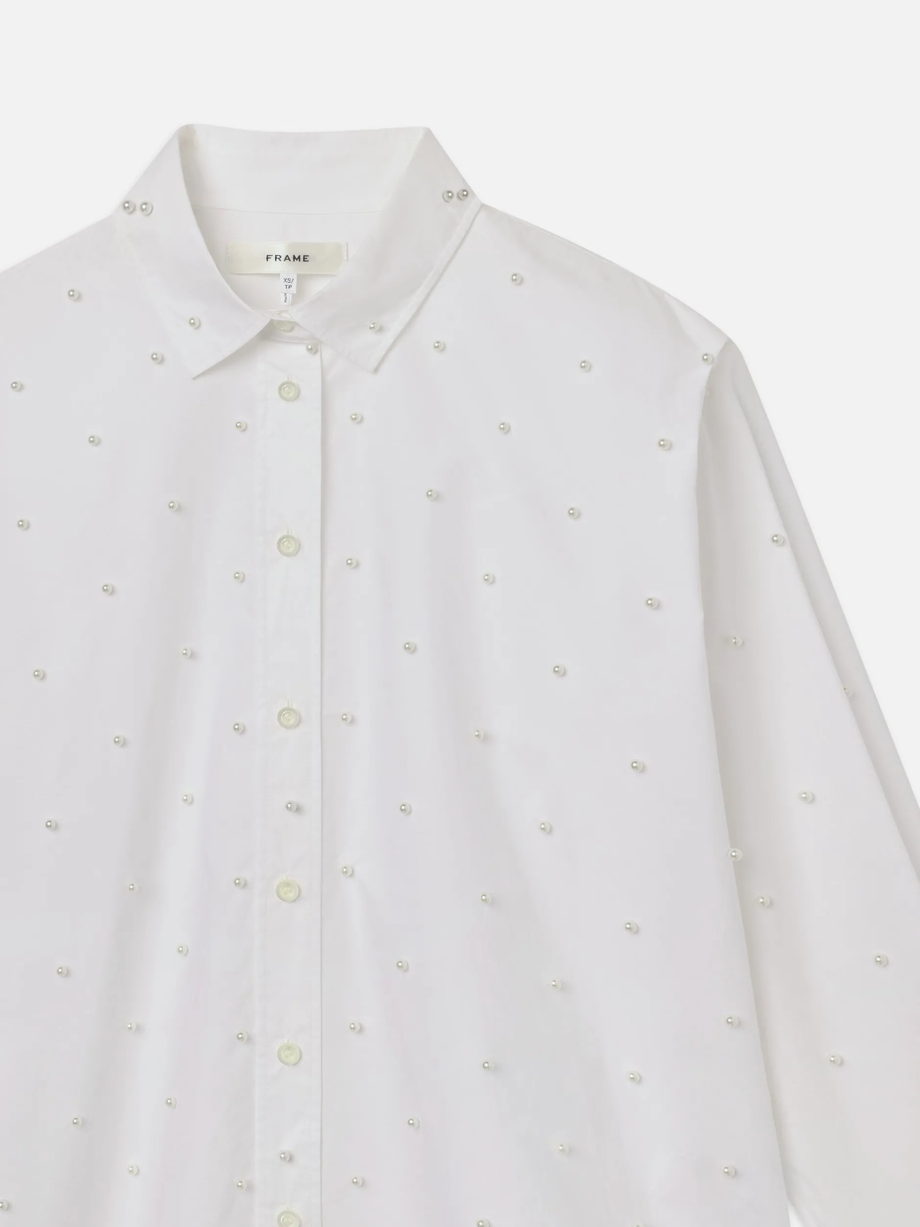FRAME The Oversized Pearl Shirt in<Women Tops & Blouses