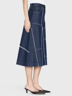 FRAME The Patchwork Midi Skirt in<Women Skirts & Shorts