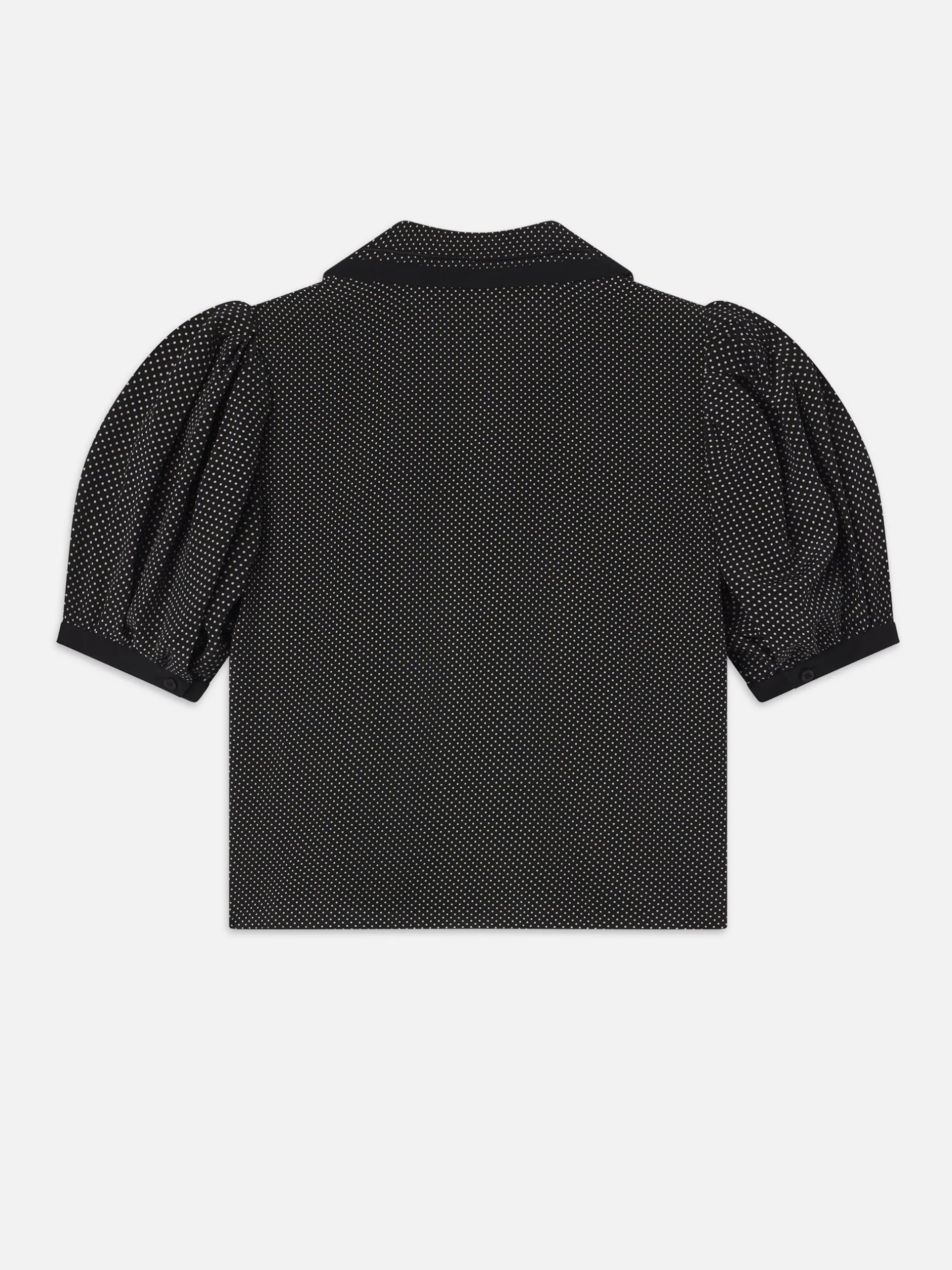 FRAME The Polka Dot Sailor Blouse in Black Multi<Women Tops & Blouses