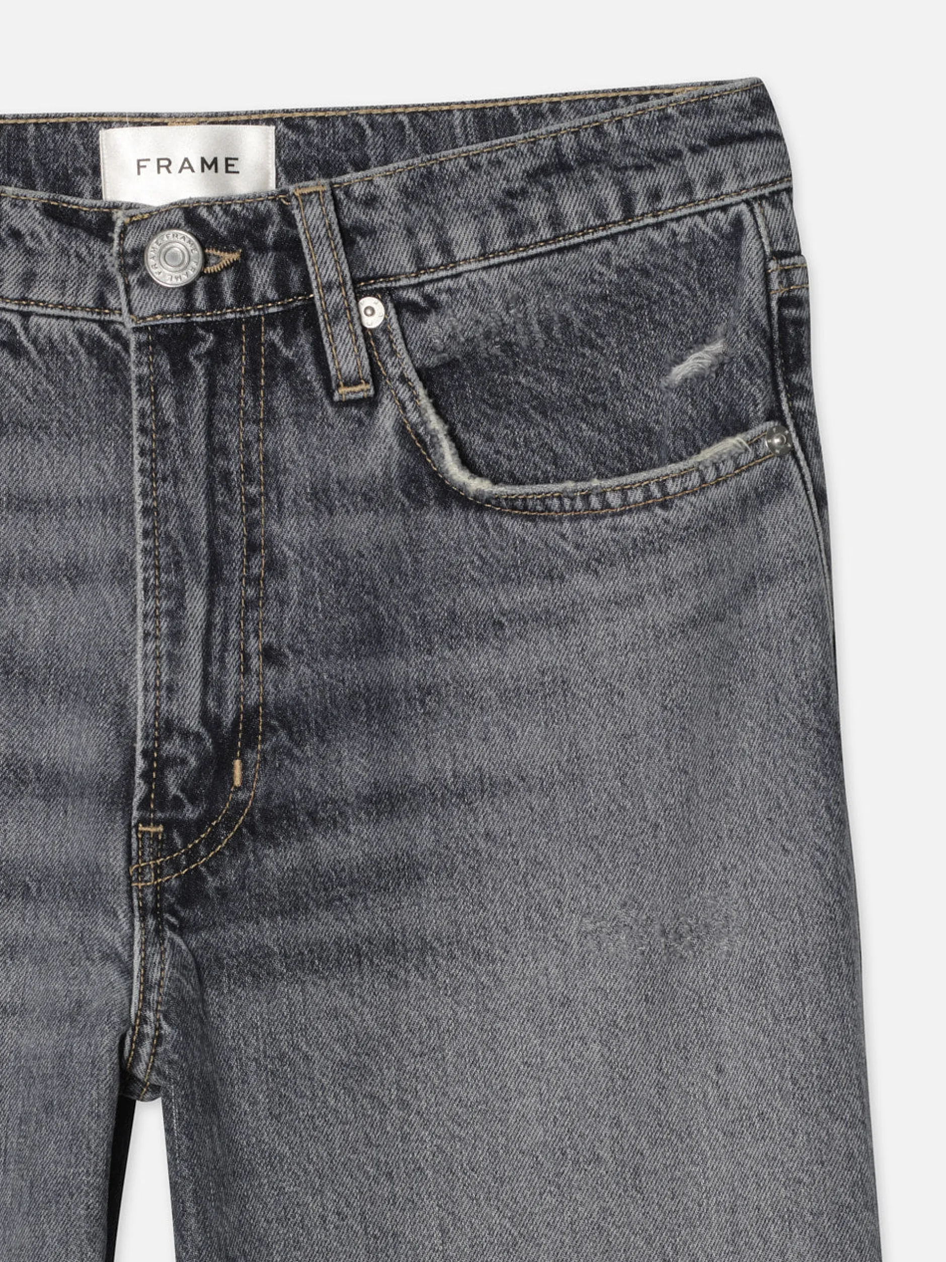 FRAME The Relaxed Straight Raw Fray in<Women Straight