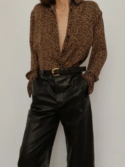 FRAME The Standard Shirt in Sand Multi<Women Tops & Blouses