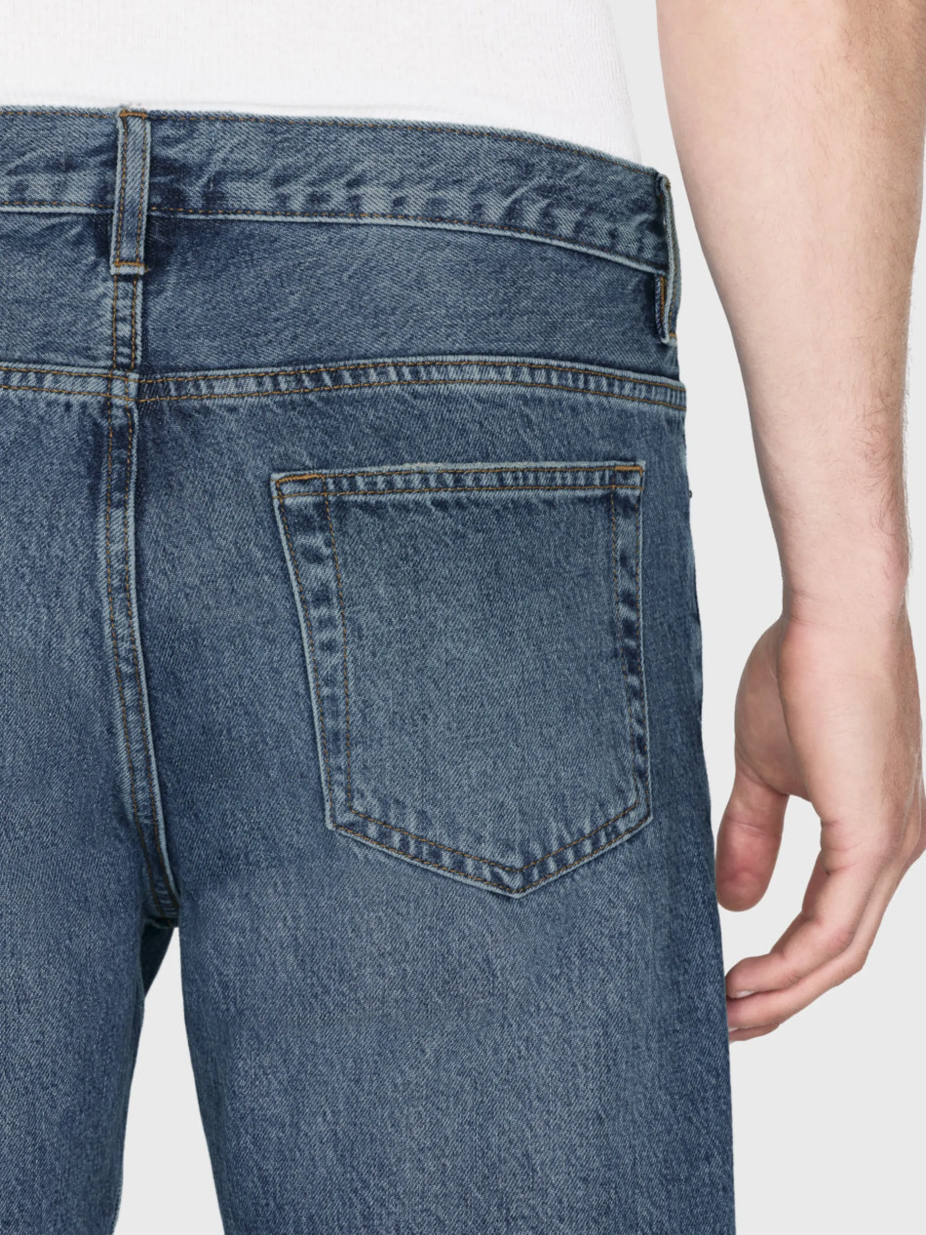 FRAME The Straight Jean in Blue Gold< Straight