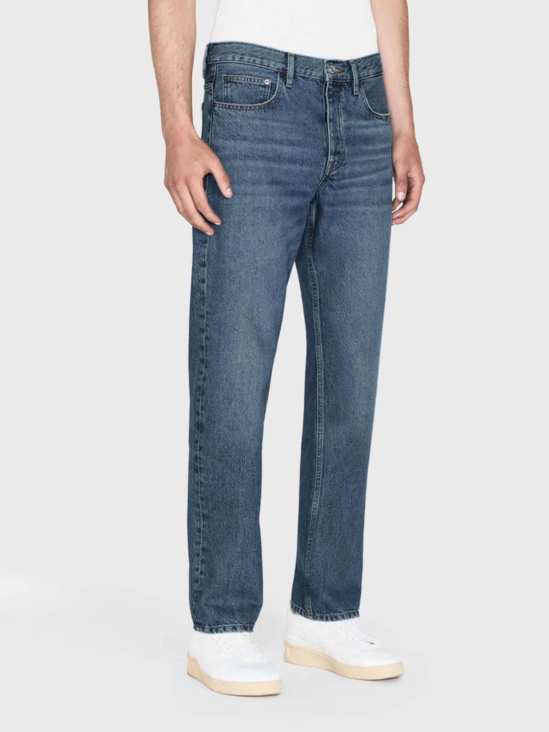 FRAME The Straight Jean in Blue Gold< Straight