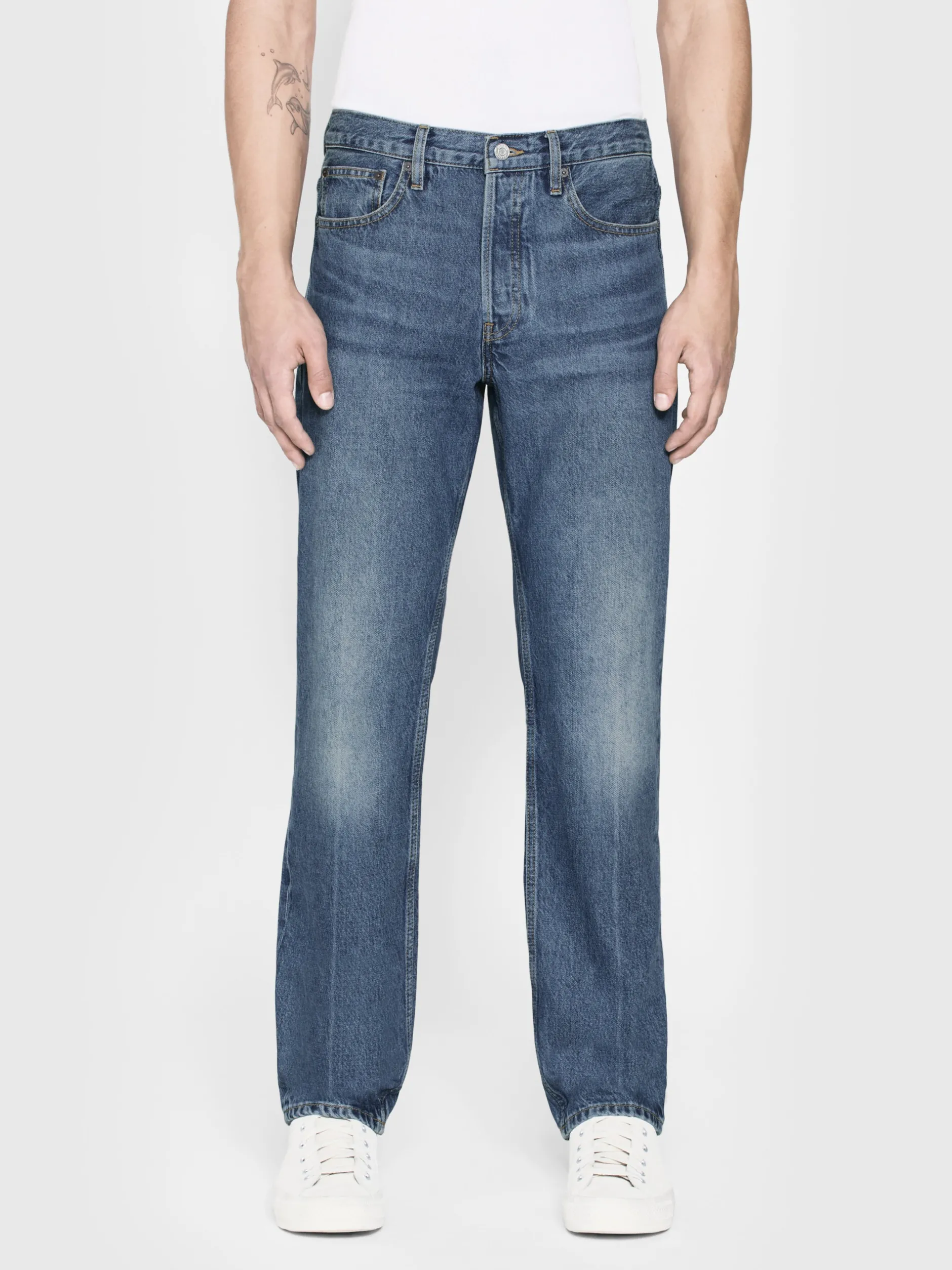 FRAME The Straight Jean in Dreamy Blue< Straight