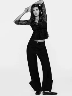 FRAME The Tab Trouser in<Women Wide Leg