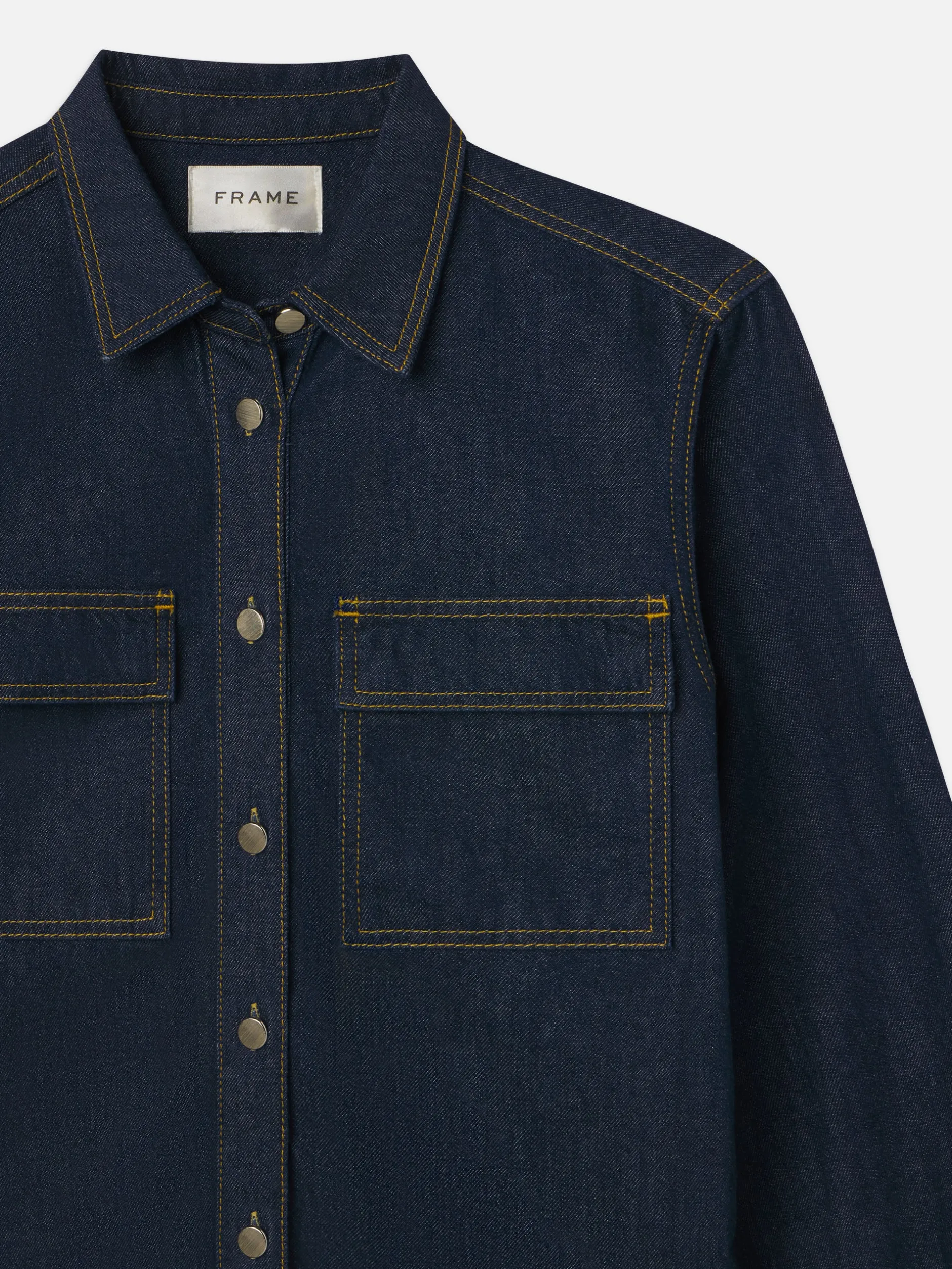 FRAME The Trapunto Shirt in<Women Tops & Blouses