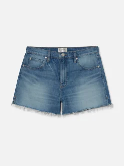 FRAME The Vintage Relaxed Short Raw Fray in<Women Skirts & Shorts