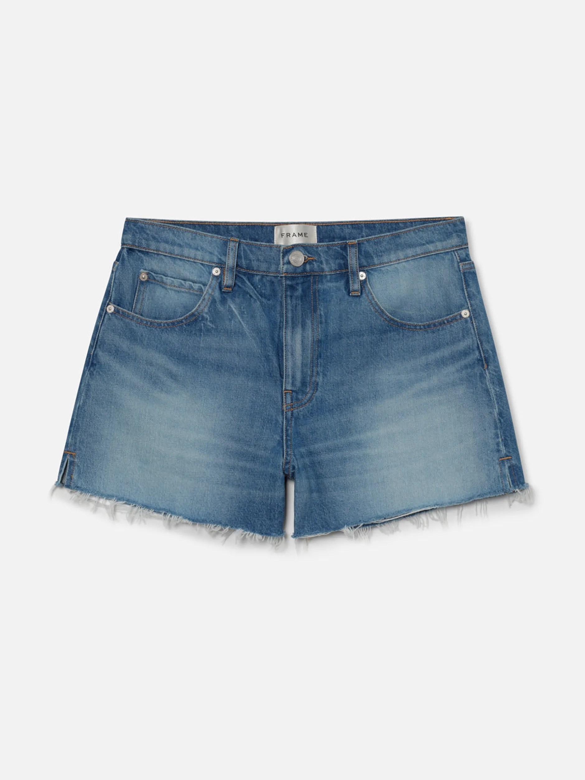 FRAME The Vintage Relaxed Short Raw Fray in<Women Skirts & Shorts
