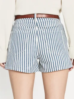 FRAME The Vintage Relaxed Short in Seaport Stripe<Women Skirts & Shorts