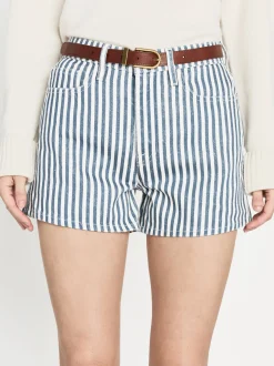 FRAME The Vintage Relaxed Short in Seaport Stripe<Women Skirts & Shorts