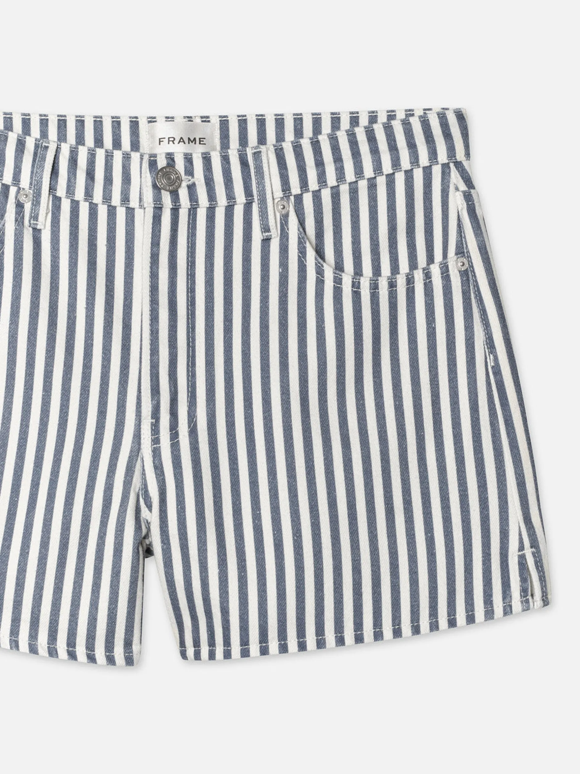 FRAME The Vintage Relaxed Short in Seaport Stripe<Women Skirts & Shorts
