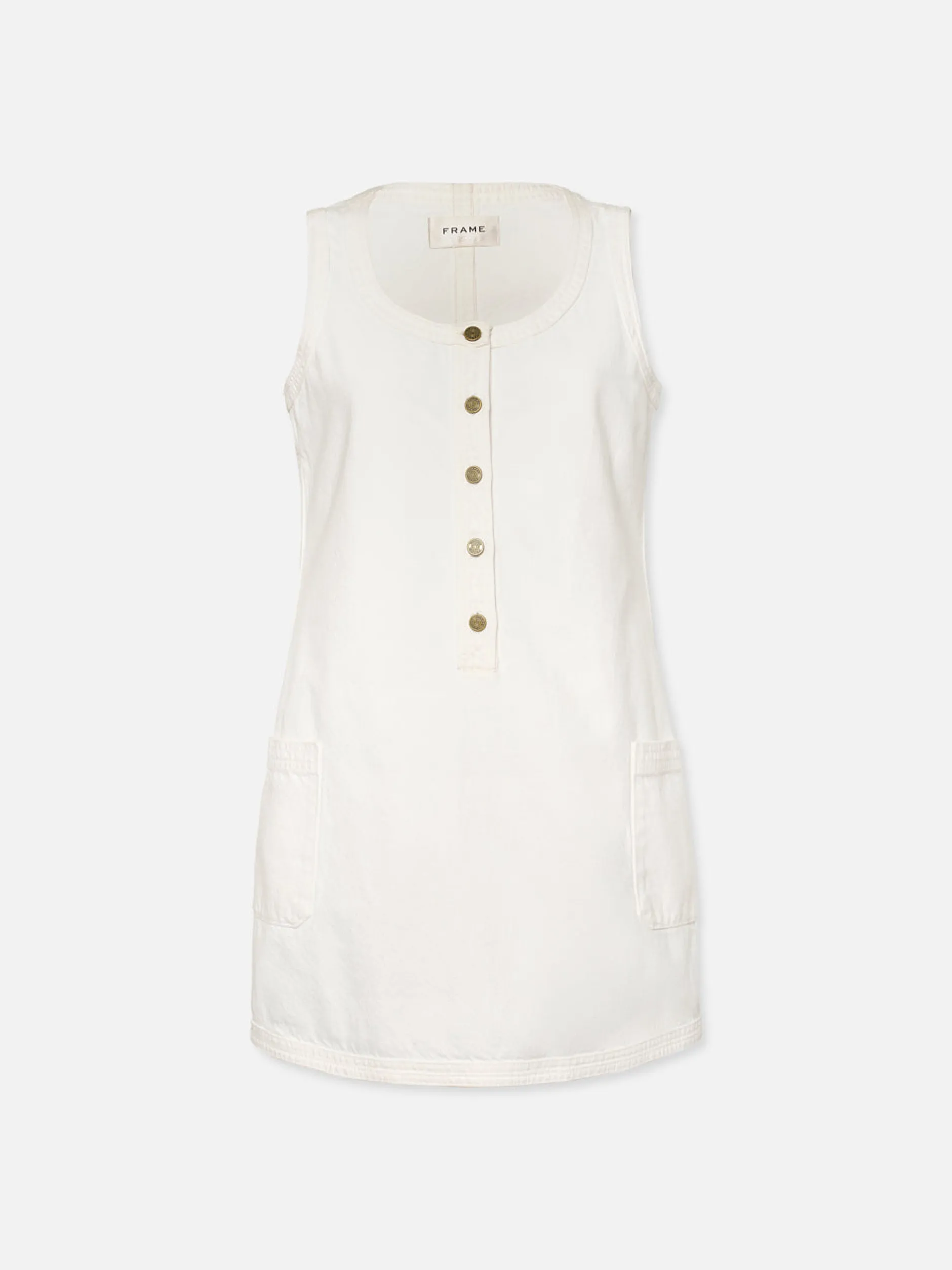FRAME Trapunto Side Pocket Dress in Au Natural Clean<Women Dresses & Jumpsuits