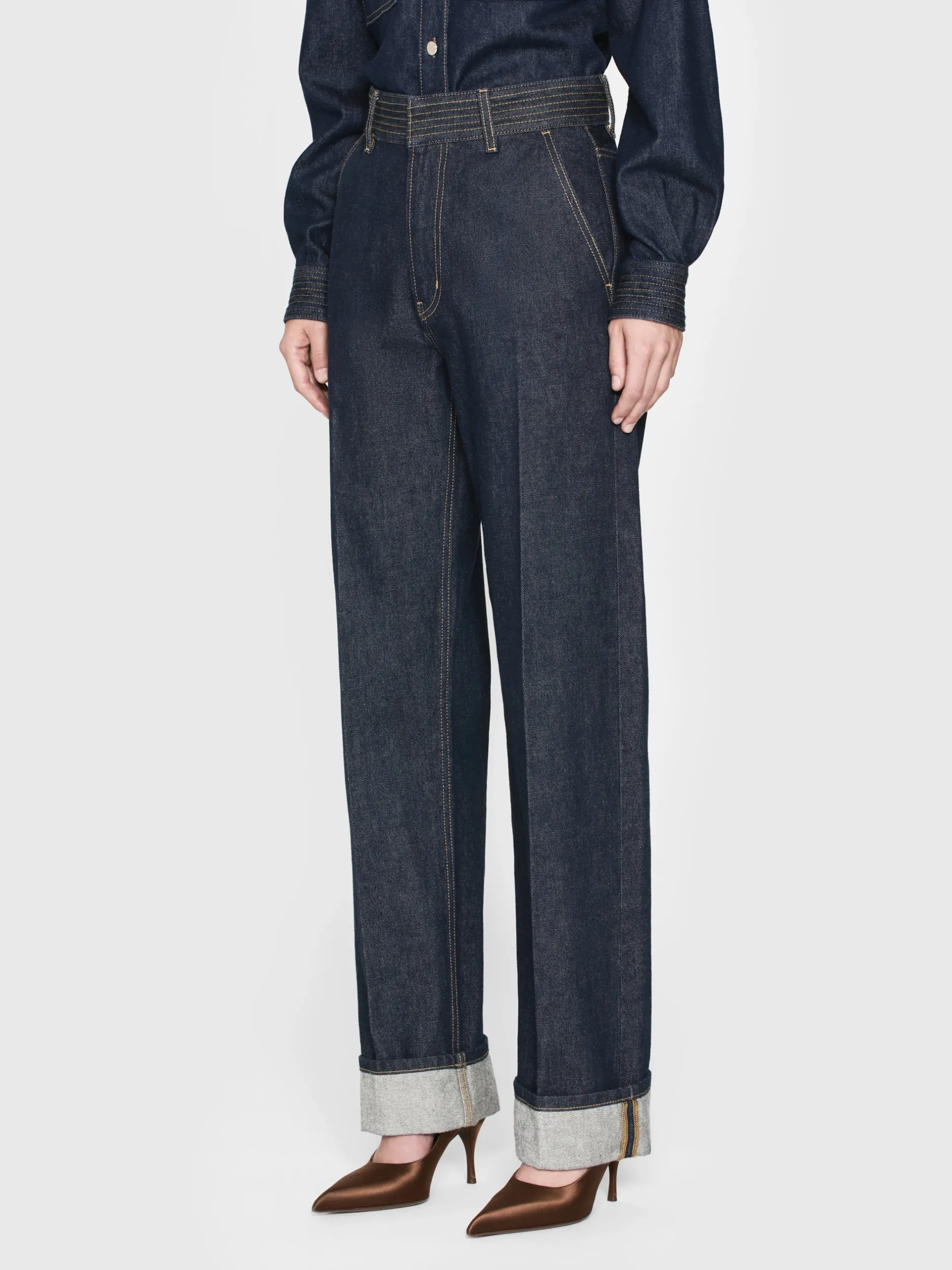 FRAME Trapunto Trouser in<Women Straight