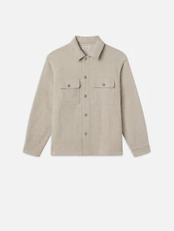 FRAME Tweed Overshirt Jacket in Dove Tweed< Jackets & Coats