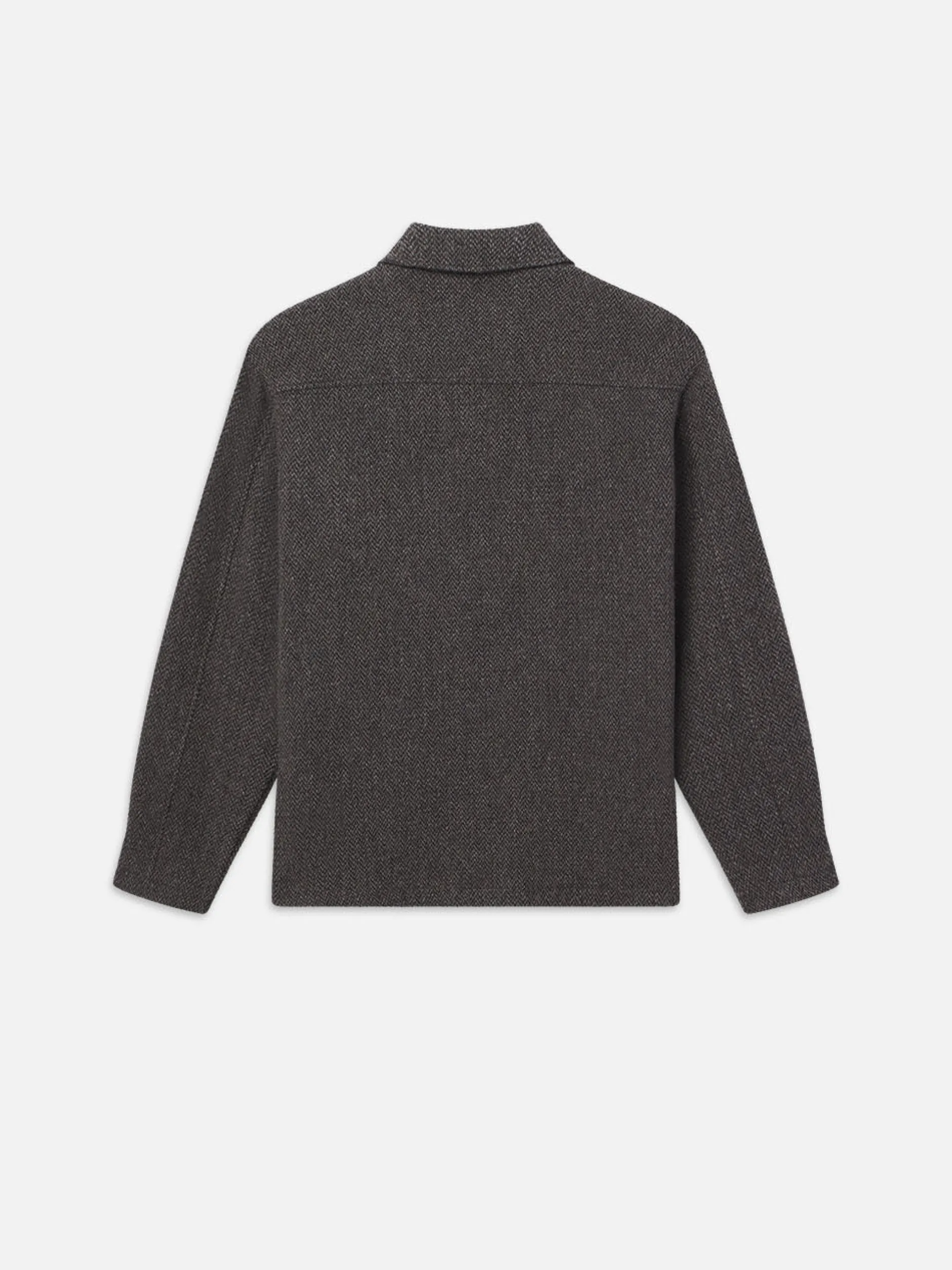 FRAME Tweed Shirt Jacket in Heather Brown< Jackets & Coats|Shirts