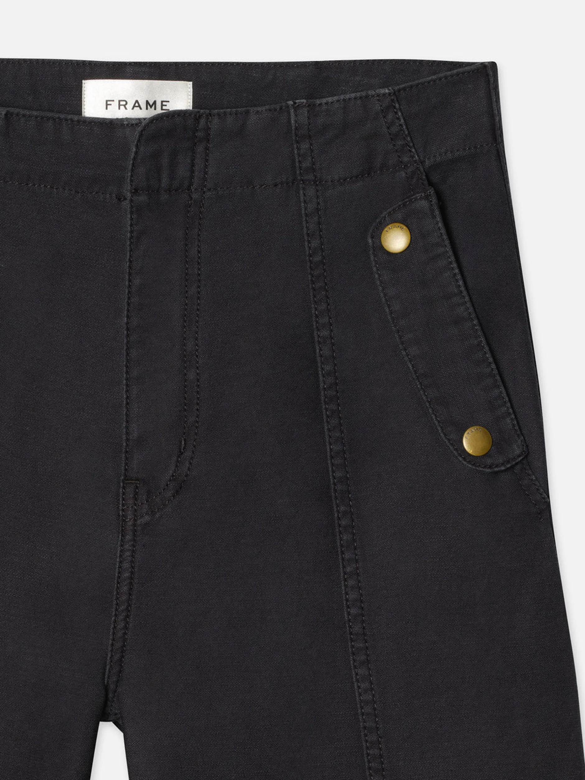 FRAME Utility Barrel in Washed Black<Women Pants