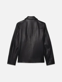 FRAME Utility Leather Jacket in< Leather & Suede|Jackets & Coats