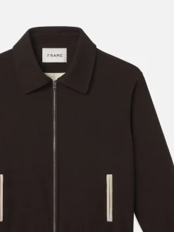 FRAME Varsity Jacket in Dark Brown< Jackets & Coats