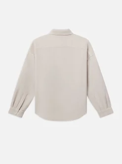FRAME Waffle Textured Shirt in Off White< Shirts