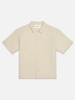 FRAME Waffle Textured Short Sleeve Shirt in< Shirts