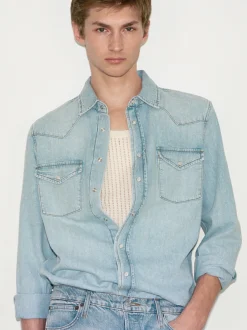 FRAME Western Denim Shirt in< Shirts