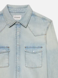 FRAME Western Denim Shirt in< Shirts