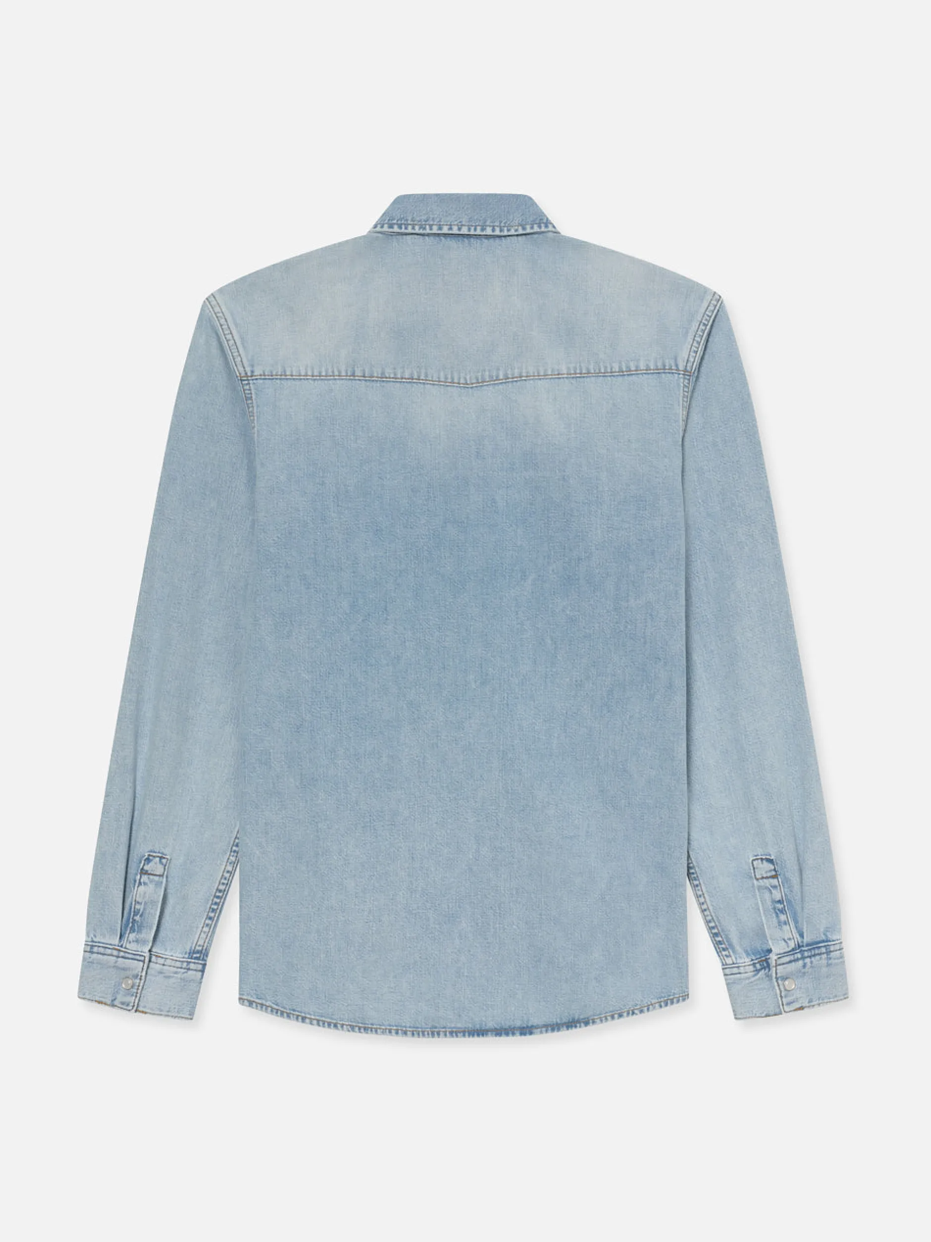 FRAME Western Denim Shirt in< Denim Shirts|Shirts