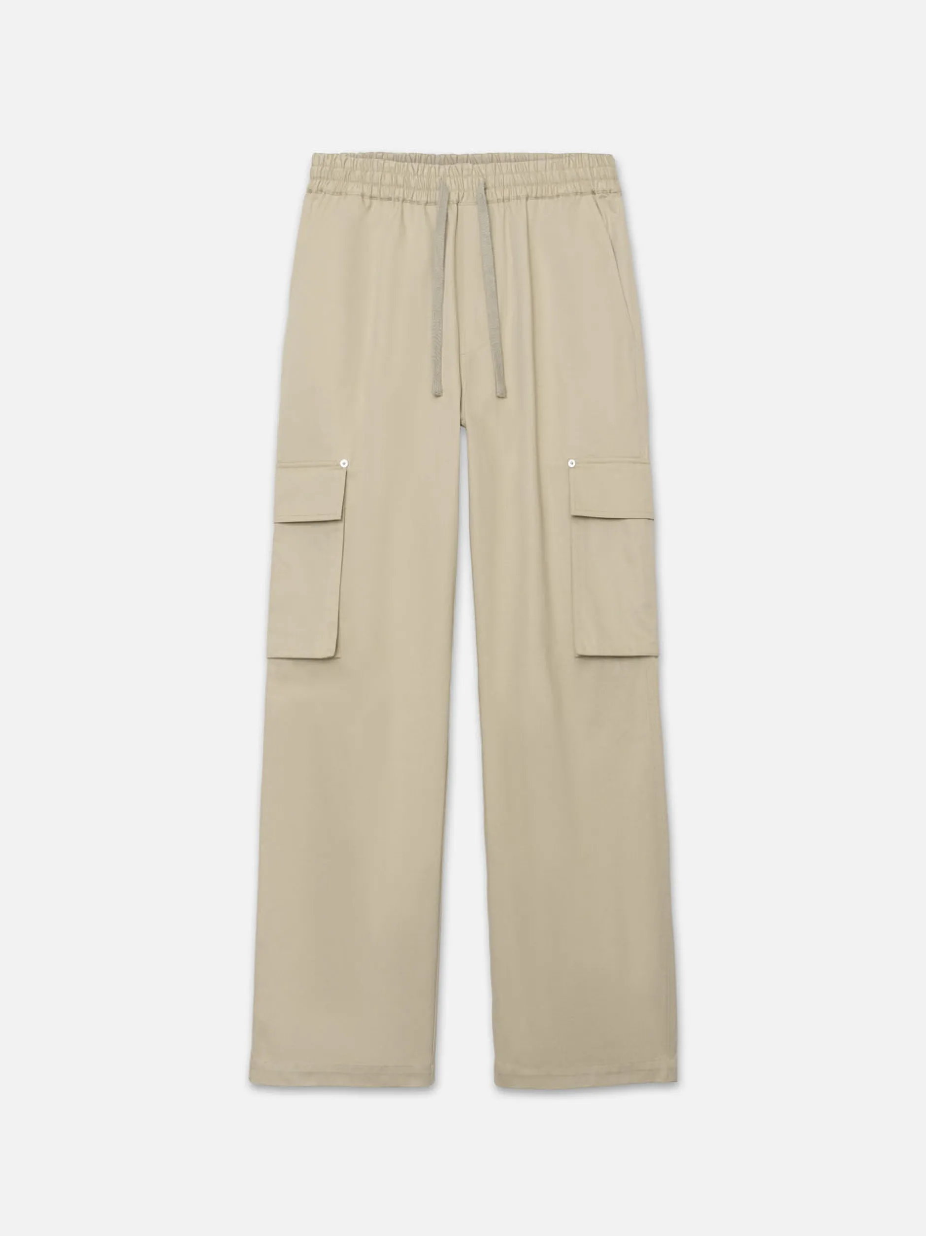 FRAME Wide Leg Cargo Pants in Smoke Beige< Pants & Shorts