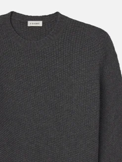 FRAME Wool Cashmere Textured Sweater in< Sweaters & Hoodies